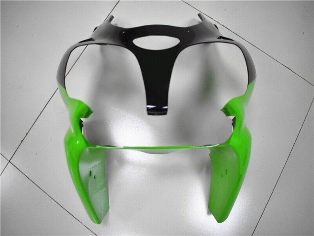 Green White Black 00-02 Kawasaki ZX6R Motorcycle Fairings Green White Black 00-02 Kawasaki ZX6R Motorcycle Fairings