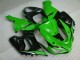 Green White Black 05-06 Kawasaki ZX6R Motorcycle Fairings Green White Black 05-06 Kawasaki ZX6R Motorcycle Fairings