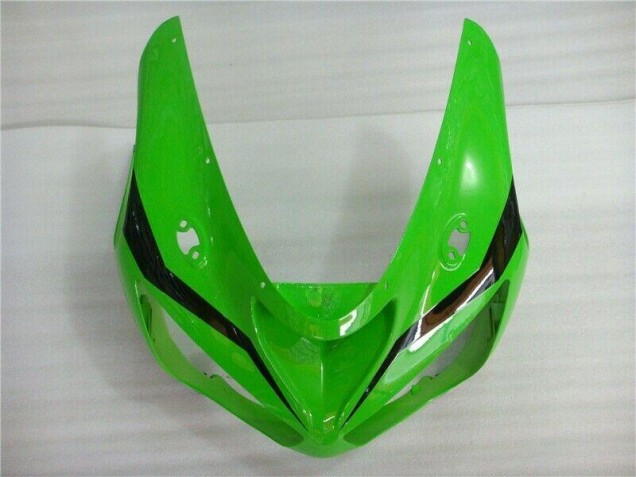 Green White Black 05-06 Kawasaki ZX6R Motorcycle Fairings Green White Black 05-06 Kawasaki ZX6R Motorcycle Fairings