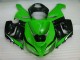 Green White Black 05-06 Kawasaki ZX6R Motorcycle Fairings Green White Black 05-06 Kawasaki ZX6R Motorcycle Fairings