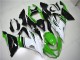 Green White Black 13-18 Kawasaki ZX6R Motorcycle Fairings
