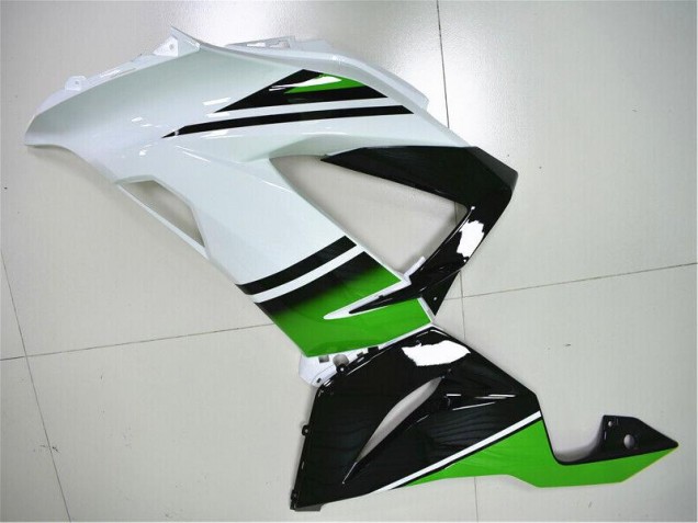 Green White Black 13-18 Kawasaki ZX6R Motorcycle Fairings