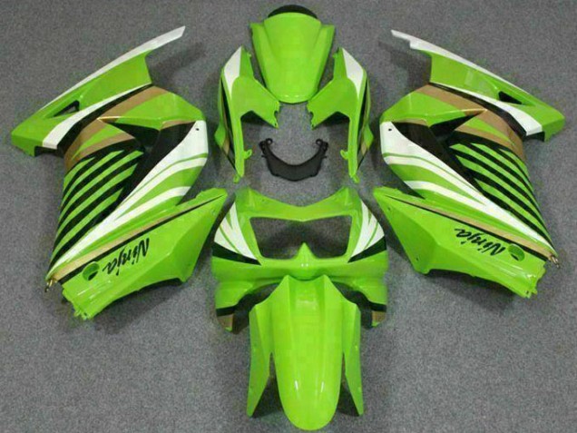 Green White Black Ninja 08-12 Kawasaki EX250 Motorcycle Fairings Green White Black Ninja 08-12 Kawasaki EX250 Motorcycle Fairings