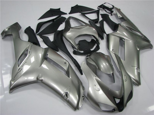 Grey 07-08 Kawasaki ZX6R Motorcycle Fairings Grey 07-08 Kawasaki ZX6R Motorcycle Fairings