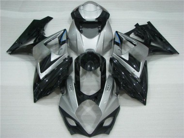Grey Black 07-08 Suzuki GSXR 1000 Motorcycle Fairings