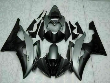 Grey Black 08-16 Yamaha YZF R6 Motorcycle Fairings