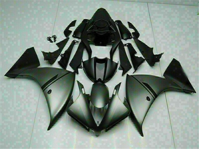 Grey Black 12-14 Yamaha YZF R1 Motorcycle Fairings Grey Black 12-14 Yamaha YZF R1 Motorcycle Fairings