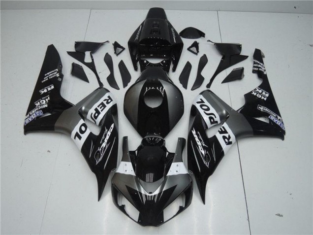 Grey Black Repsol 04-05 Honda CBR1000RR Motorcycle Fairing Grey Black Repsol 04-05 Honda CBR1000RR Motorcycle Fairing