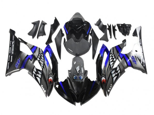 Grey Blue Shark 08-16 Yamaha YZF R6 Motorcycle Fairings Grey Blue Shark 08-16 Yamaha YZF R6 Motorcycle Fairings