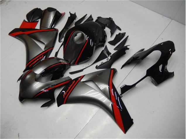 Grey Red Black 08-11 Honda CBR1000RR Motorcycle Fairings