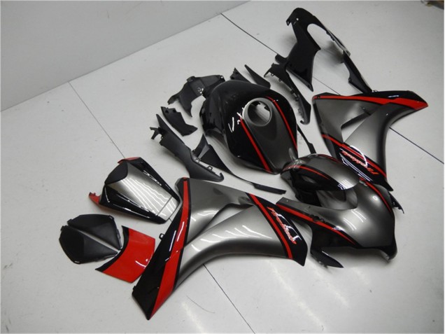 Grey Red Black 08-11 Honda CBR1000RR Motorcycle Fairings