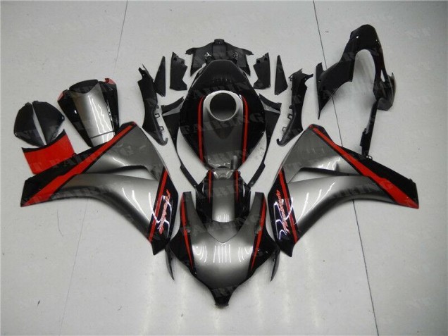 Grey Red Black 08-11 Honda CBR1000RR Motorcycle Fairings