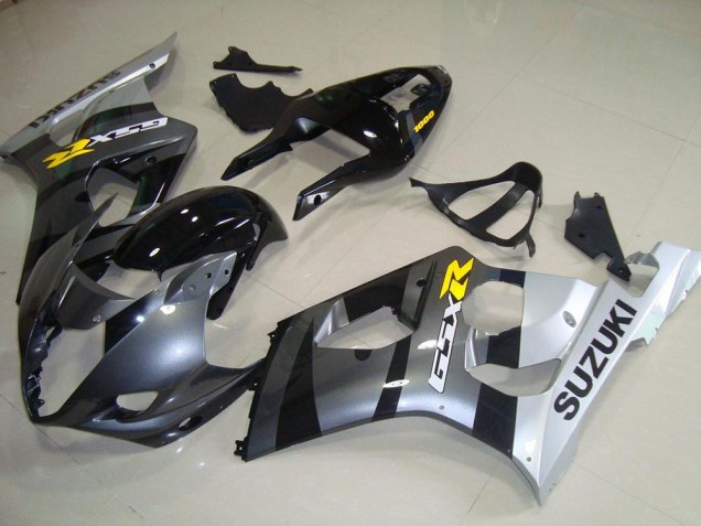 Grey Silver 03-04 Suzuki GSXR 1000 Motorcycle Fairings Grey Silver 03-04 Suzuki GSXR 1000 Motorcycle Fairings
