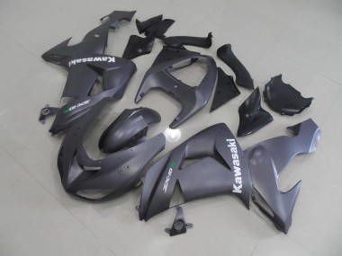 Grey with White Decals 06-07 Kawasaki ZX10R Motorcycle Fairings