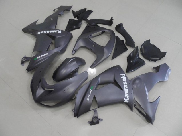 Grey with White Decals 06-07 Kawasaki ZX10R Motorcycle Fairings Grey with White Decals 06-07 Kawasaki ZX10R Motorcycle Fairings