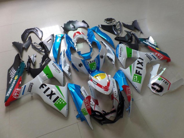 Light Blue Fixi 09-16 Suzuki GSXR 1000 Motorcycle Fairings