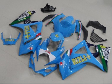 Light Blue Rizla 07-08 Suzuki GSXR 1000 Motorcycle Fairings