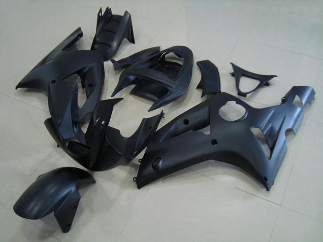 Matte Black 03-04 Kawasaki ZX6R Motorcycle Fairing Matte Black 03-04 Kawasaki ZX6R Motorcycle Fairing