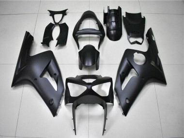 Matte Black 03-04 Kawasaki ZX6R Motorcycle Fairings