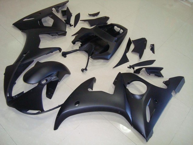 Matte Black 03-05 Yamaha YZF R6 Motorcycle Fairings