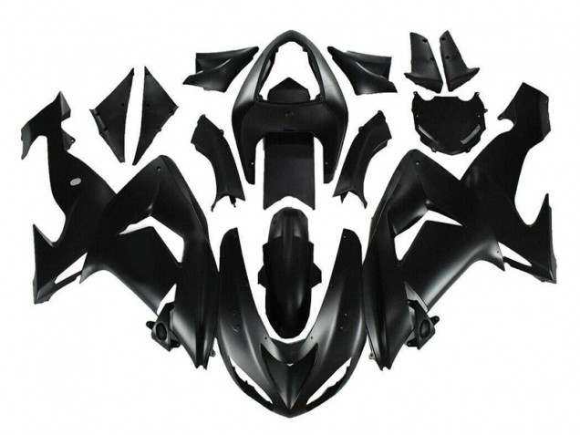 Matte Black 06-07 Kawasaki ZX10R Motorcycle Fairings Matte Black 06-07 Kawasaki ZX10R Motorcycle Fairings