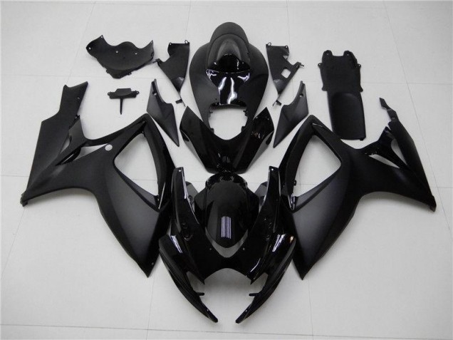 Matte Black 06-07 Suzuki GSXR 600/750 Motorcycle Fairings Matte Black 06-07 Suzuki GSXR 600/750 Motorcycle Fairings