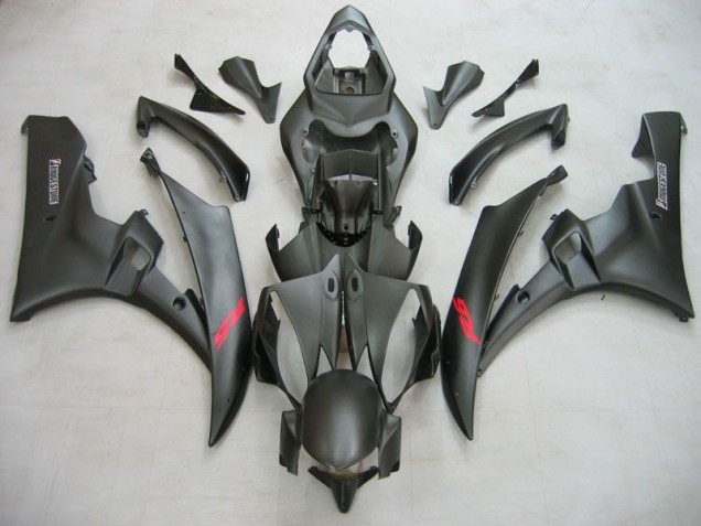 Matte Black 06-07 Yamaha YZF R6 Motorcycle Fairing Matte Black 06-07 Yamaha YZF R6 Motorcycle Fairing