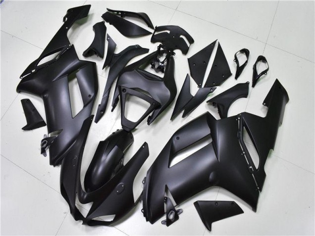 Matte Black 07-08 Kawasaki ZX6R Motorcycle Fairings Matte Black 07-08 Kawasaki ZX6R Motorcycle Fairings