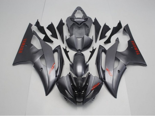 Matte Black Grey 08-16 Yamaha YZF R6 Motorcycle Fairings