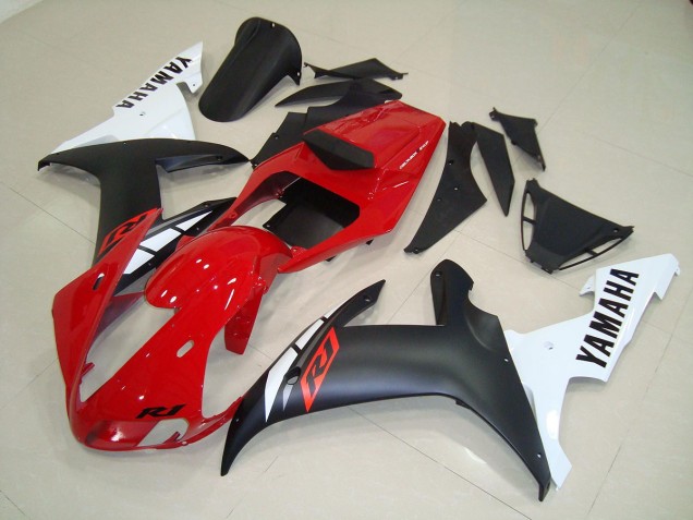 Matte Black Red 02-03 Yamaha YZF R1 Motorcycle Fairings Matte Black Red 02-03 Yamaha YZF R1 Motorcycle Fairings