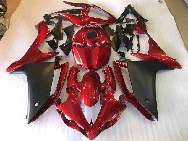 Matte Black Red 07-08 Yamaha YZF R1 Motorcycle Fairing Matte Black Red 07-08 Yamaha YZF R1 Motorcycle Fairing