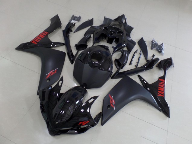Matte Black Red 07-08 Yamaha YZF R1 Motorcycle Fairings Matte Black Red 07-08 Yamaha YZF R1 Motorcycle Fairings