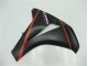 Matte Black Red 08-11 Honda CBR1000RR Motorcycle Fairings