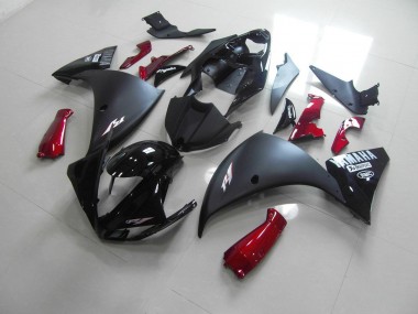 Matte Black Red 09-11 Yamaha YZF R1 Motorcycle Fairings