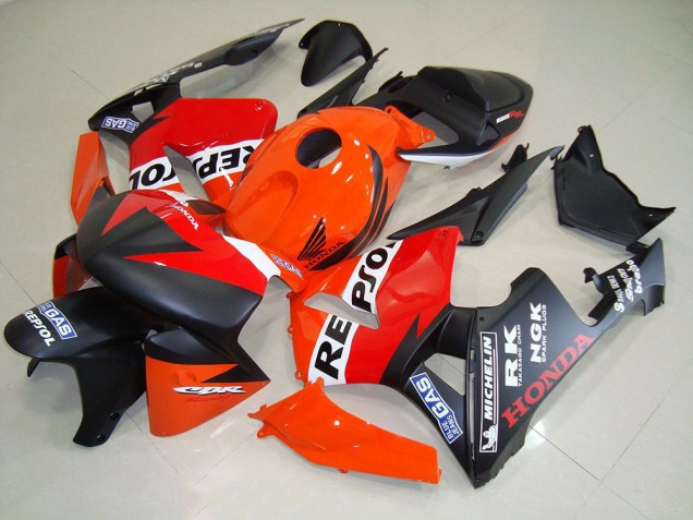Matte Black Repsol Race 05-06 Honda CBR600RR Motorcycle Fairings Matte Black Repsol Race 05-06 Honda CBR600RR Motorcycle Fairings