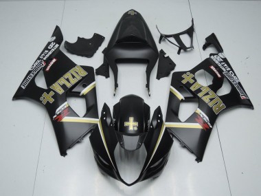 Matte Black Rizla 03-04 Suzuki GSXR 1000 Motorcycle Fairings