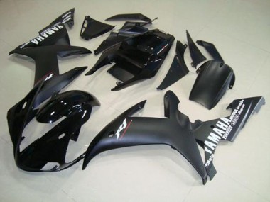 Matte Black White 02-03 Yamaha YZF R1 Motorcycle Fairings