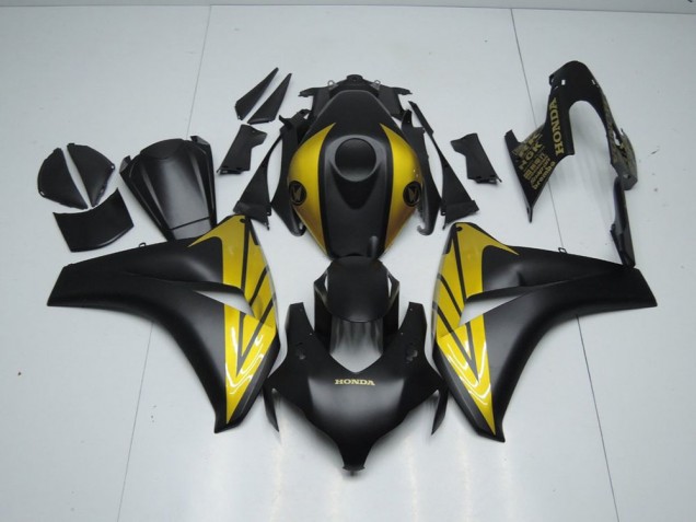 Matte Black and Gold 08-11 Honda CBR1000RR Motorcycle Fairings Matte Black and Gold 08-11 Honda CBR1000RR Motorcycle Fairings