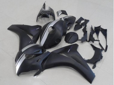 Matte Black and Silver 08-11 Honda CBR1000RR Motorcycle Fairings