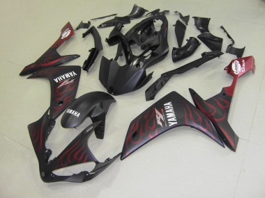 Matte Red Flame 07-08 Yamaha YZF R1 Motorcycle Fairings