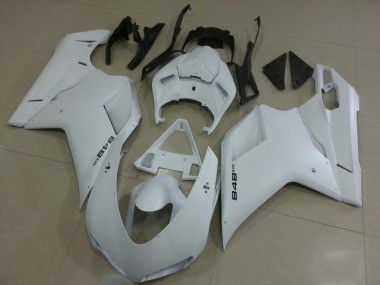 Matte White 07-14 Ducati 848 1098 1198 Motorcycle Fairings