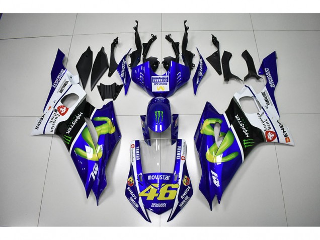 Monster Blue Movistar 46 17-21 Yamaha YZF R6 Motorcycle Fairings