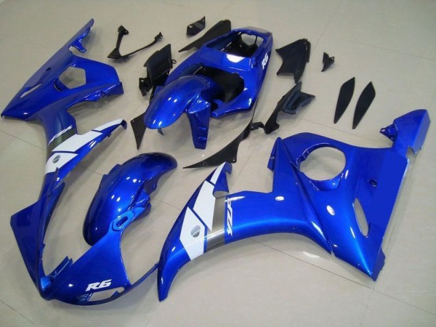 OEM Style Blue 03-05 Yamaha YZF R6 Motorcycle Fairings