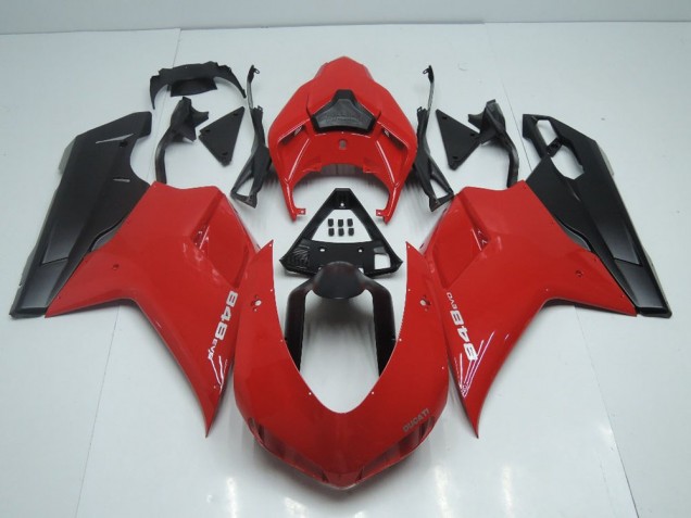OEM Style Red with Matte Black Side 07-14 Ducati 848 1098 1198 Motorcycle Fairings OEM Style Red with Matte Black Side 07-14 Ducati 848 1098 1198 Motorcycle Fairings
