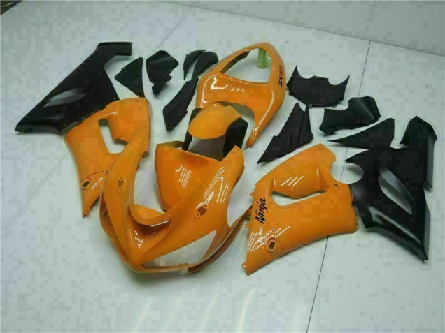 Orange 05-06 Kawasaki ZX6R Motorcycle Fairings