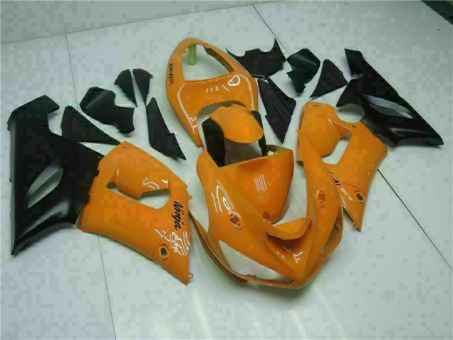 Orange 05-06 Kawasaki ZX6R Motorcycle Fairings