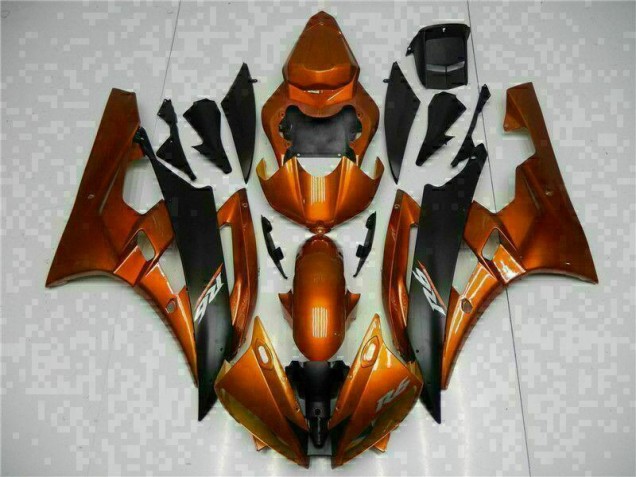 Orange 06-07 Yamaha YZF R6 Motorcycle Fairings