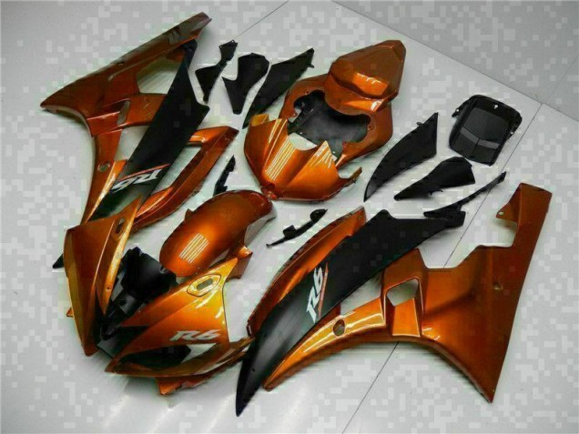 Orange 06-07 Yamaha YZF R6 Motorcycle Fairings