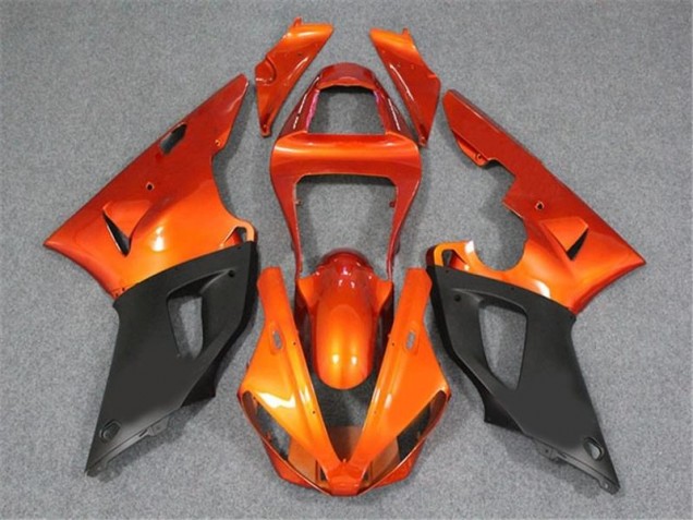 Orange Black 00-01 Yamaha YZF R1 Motorcycle Fairings Orange Black 00-01 Yamaha YZF R1 Motorcycle Fairings