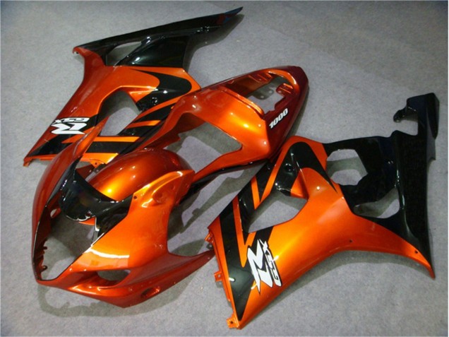 Orange Black 03-04 Suzuki GSXR 1000 Motorcycle Fairings Orange Black 03-04 Suzuki GSXR 1000 Motorcycle Fairings